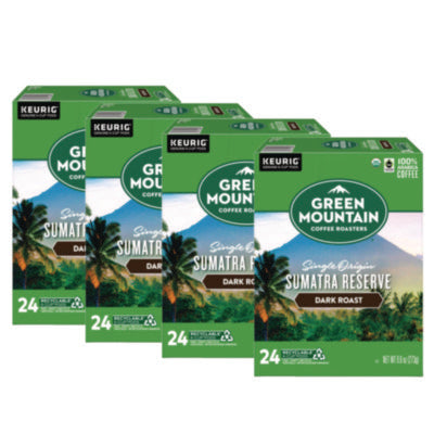 Fair Trade Organic Sumatran Extra Bold Coffee K-Cups, 96/car
