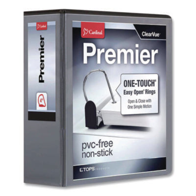 Premier Easy Open Clearvue Locking Slant-D Ring Binder, 3 Ri
