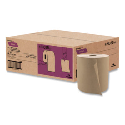 Select Roll Paper Towels, 1-Ply, 7.9" X 800 Ft, Natural, 6/c