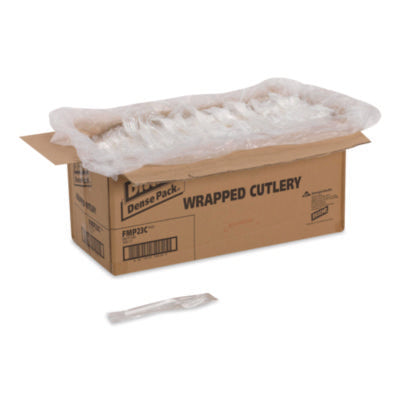 Mediumweight Polypropylene Cutlery, Individually Wrapped, Fo