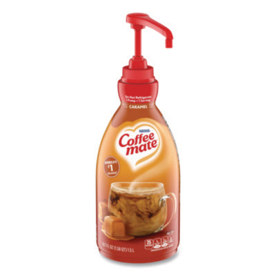 Liquid Creamer Pump Bottle, Caramel, 50.7 oz Pump Bottle