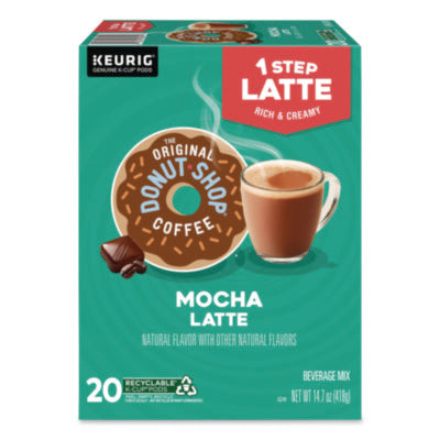 Mocha One Step Latte K-Cups, Vanilla, 20/Box