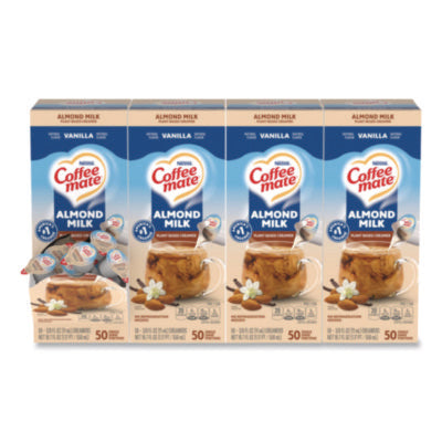 Plant-Based Almond Milk Non-Dairy Liquid Creamer Singles, Na