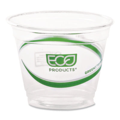 GreenStripe Renewable and Compostable Cold Cups, 9 oz, Plast