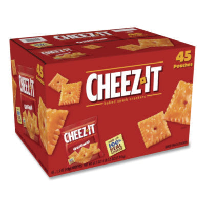 Cheez-It Crackers, Original, 1.5 Oz Pack, 45 Packs/carton