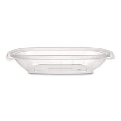 Square Plastic Bowls, 24 oz, 5 x 5 x 1.99, Clear, Plastic, 6