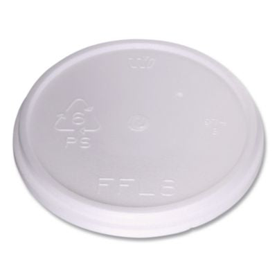 Plastic Lids for Foam Cups and Bowls, Fits 8 oz to 16 oz Cup