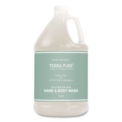 Terra Pure Body Wash Gallon, Green Tea Lemongrass Scent, 1 g