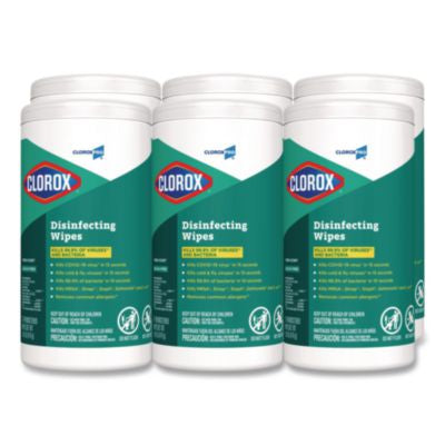 CloroxPro Disinfecting Wipes, 1-Ply, Fresh Scent, 7 x 8, Whi