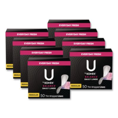 Balance Daily Wrapped Panty Liners, Light Absorbency, 50/Pac