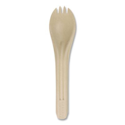 NoTree Cutlery, Light Mediumweight, Spork, Paper, Natural, 1