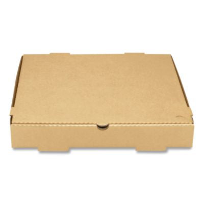 Corrugated Pizza Box, 14 x 14 x 2, Kraft, Cardboard, 50/Cart