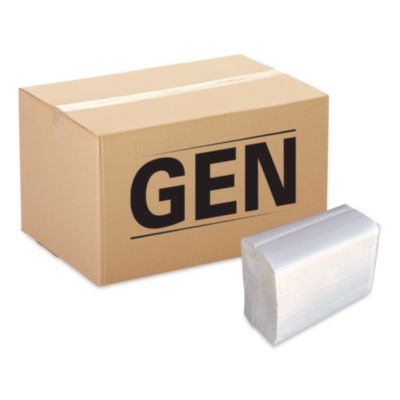 Tall-Fold Napkins, 1-Ply, 5.98 x 11.38, White, 10,000/Carton