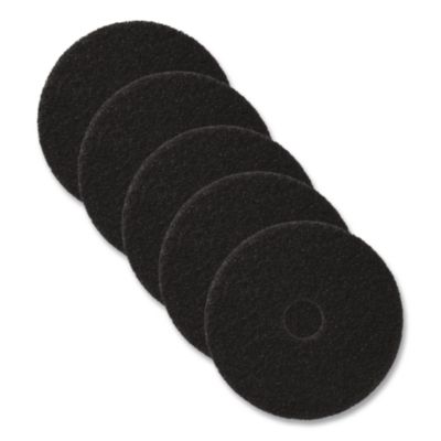 Stripping Pad, 19" Diameter, Black, 5/Carton