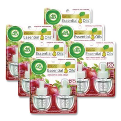 Scented Oil Refill, 0.67 Oz, Apple Cinnamon Medley, 2/pack,