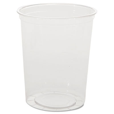 Deli Containers, 32 oz, Clear, Plastic, 50/Pack, 10 Packs/Ca