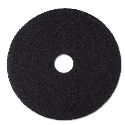 Low-Speed Stripper Floor Pad 7200, 20" Diameter, Black, 5/ca