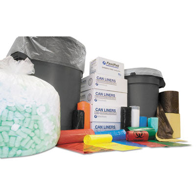 High-Density Commercial Can Liners, 30 gal, 9.91 mic, 30" x