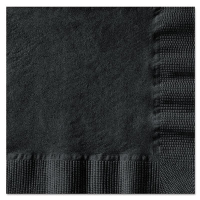 Embossed Beverage Napkins, 1-Ply, 10 x 10, Black, 1,000/Cart