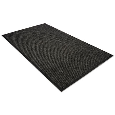 Golden Series Dual Rib Indoor Wiper Mats, Rectangular, Brown