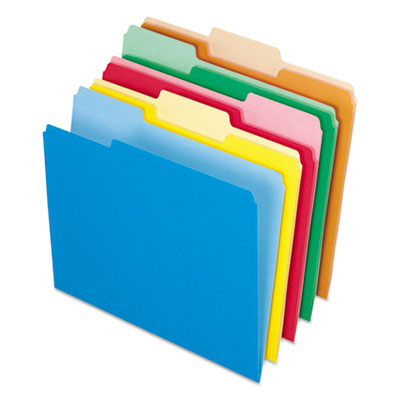 Interior File Folders, 1/3-Cut Tabs: Assorted, Letter Size,