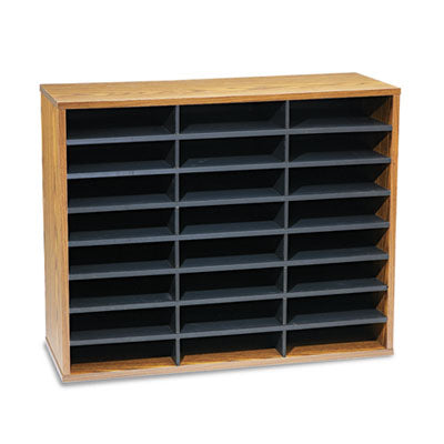 Literature Organizer, 24 Letter Compartments, 29 x 11.88 x 2