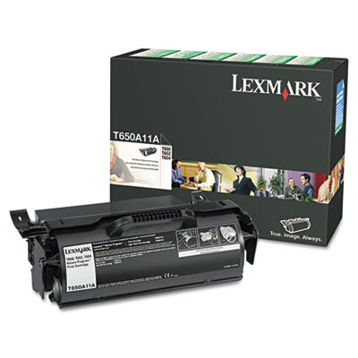 T650a11a Return Program Toner, 7,000 Page-Yield, Black
