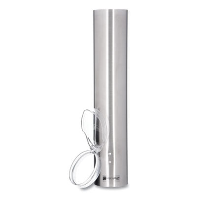Small Pull-Type Water Cup Dispenser, For 5 Oz Cups, Stainles