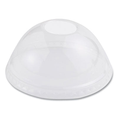 PLA Clear Cold Cup Lids, Dome Lid, Fits 9 oz to 24 oz Cold C