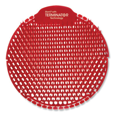 Slant7 with Terminator Urinal Screen, Forest Scent, Red, 5/B