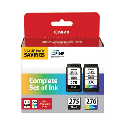 4988C005 (PGI-275; CLI-276) Multipack Ink, Black/Tri-Color