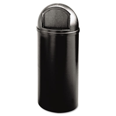 Marshal Classic Container, 15 gal, Plastic, Black