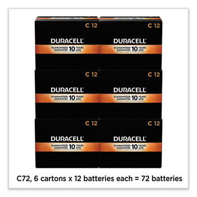 Coppertop Alkaline C Batteries, 72/carton