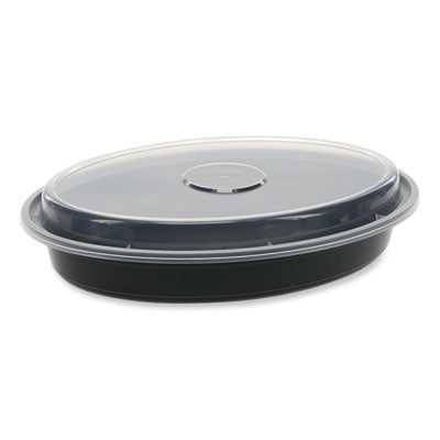 Newspring VERSAtainer Microwavable Containers, Oval, 24 oz,