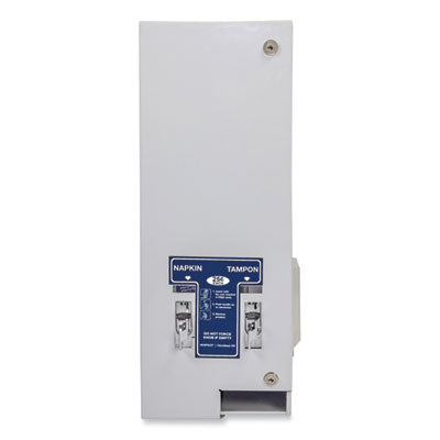 Dual Channel Sanitary Napkin/Tampon Vendor, 25 Cent Coin Mec