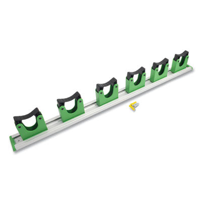 Hang Up Cleaning Tool Holder, 28w x 3.15d x 2.17h, Silver/Gr
