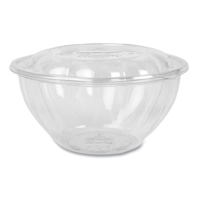 Renewable and Compostable Salad Bowls with Lids, 32 oz, Clea