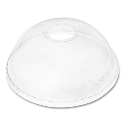 PET Lids, Dome Lid, Fits 32 oz Cold Cups, Plastic, Clear, 50
