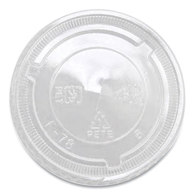 PET Lids, X Straw Hole, Fits 8 oz to 10 oz Cold Cups, Plasti