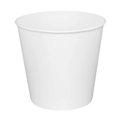 Food Bucket, 170 oz, 8.9" Diameter x 8.36" h, White, Paper,