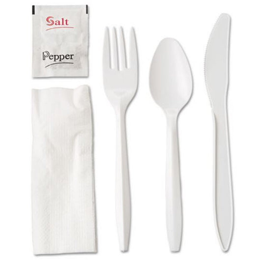 Cutlery Kit - 6 pc. White