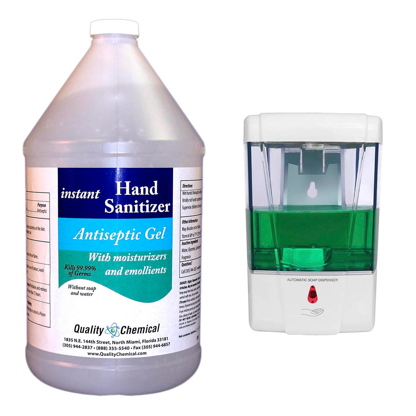 Hand Sanitizer with White Dispenser