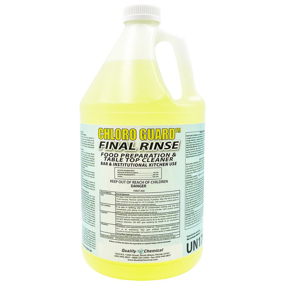 Chloro Guard Final Rinse Food Prep Cleaning Solution
